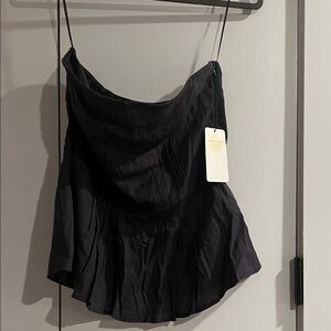 American Threads grey flared tube top